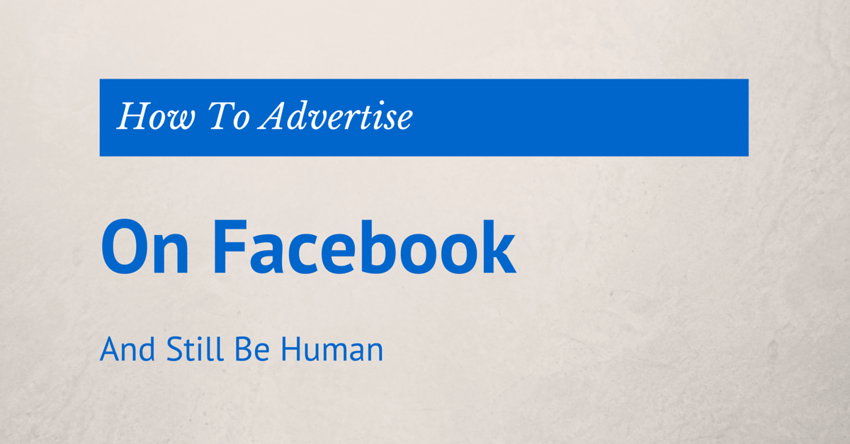 how to advertise on facebook